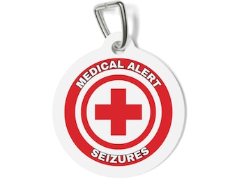 Medical Alert Seizure Pet Tag
