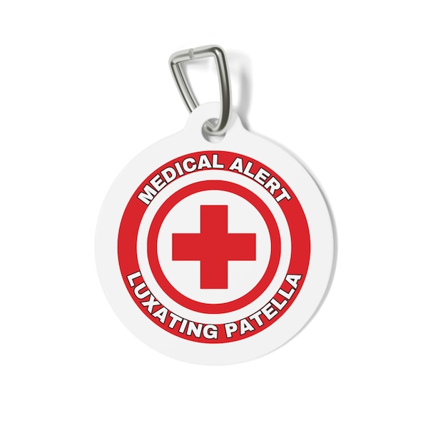 Medical Alert Pet Tag Luxating Patella