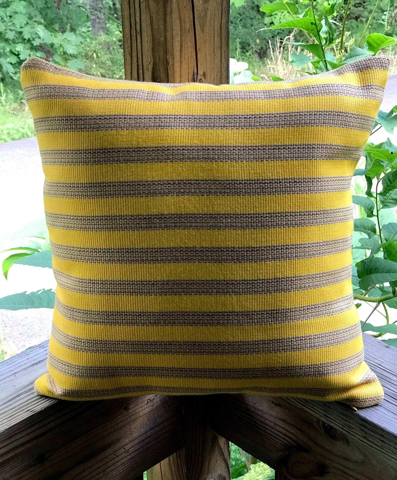 Brown striped pillow cover Minimalist Pillow Brown throw Etsy