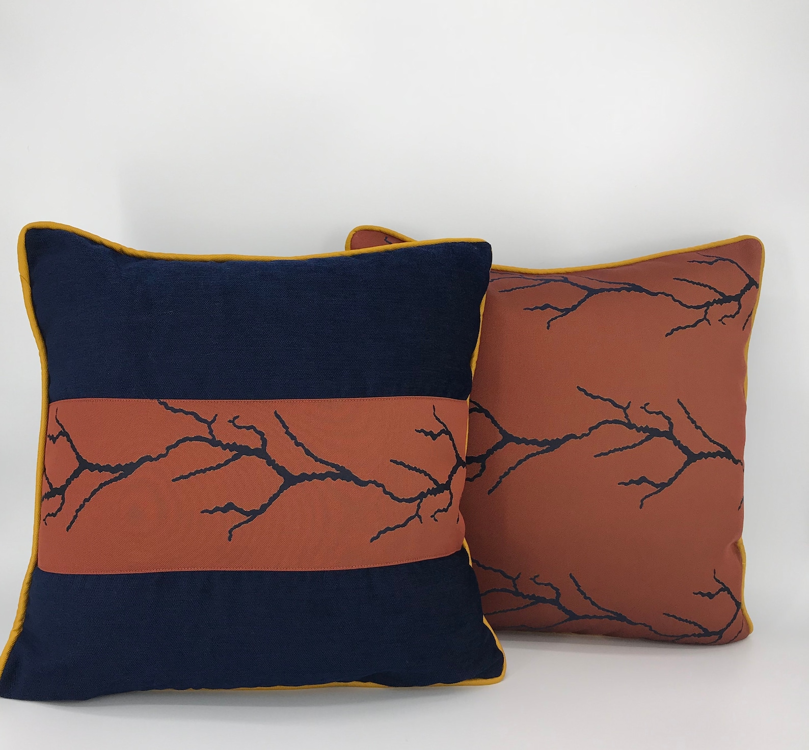 Orange silk throw pillow Burnt orange pillow cover 20x20 Etsy