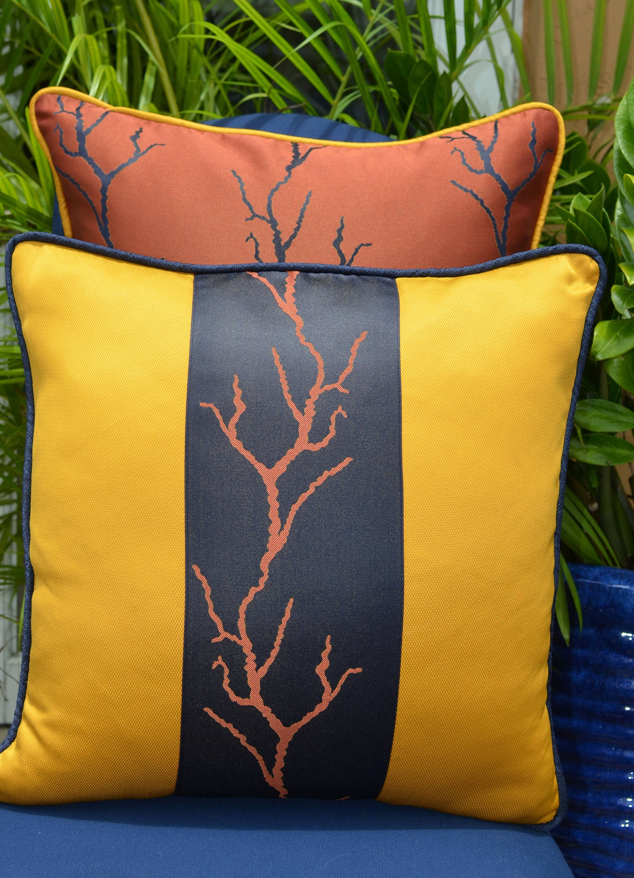 Orange silk throw pillow Burnt orange pillow cover 20x20 Etsy