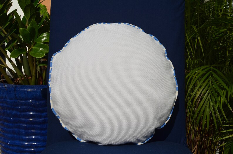 White round pillow cover 16 circle pillow linen Etsy