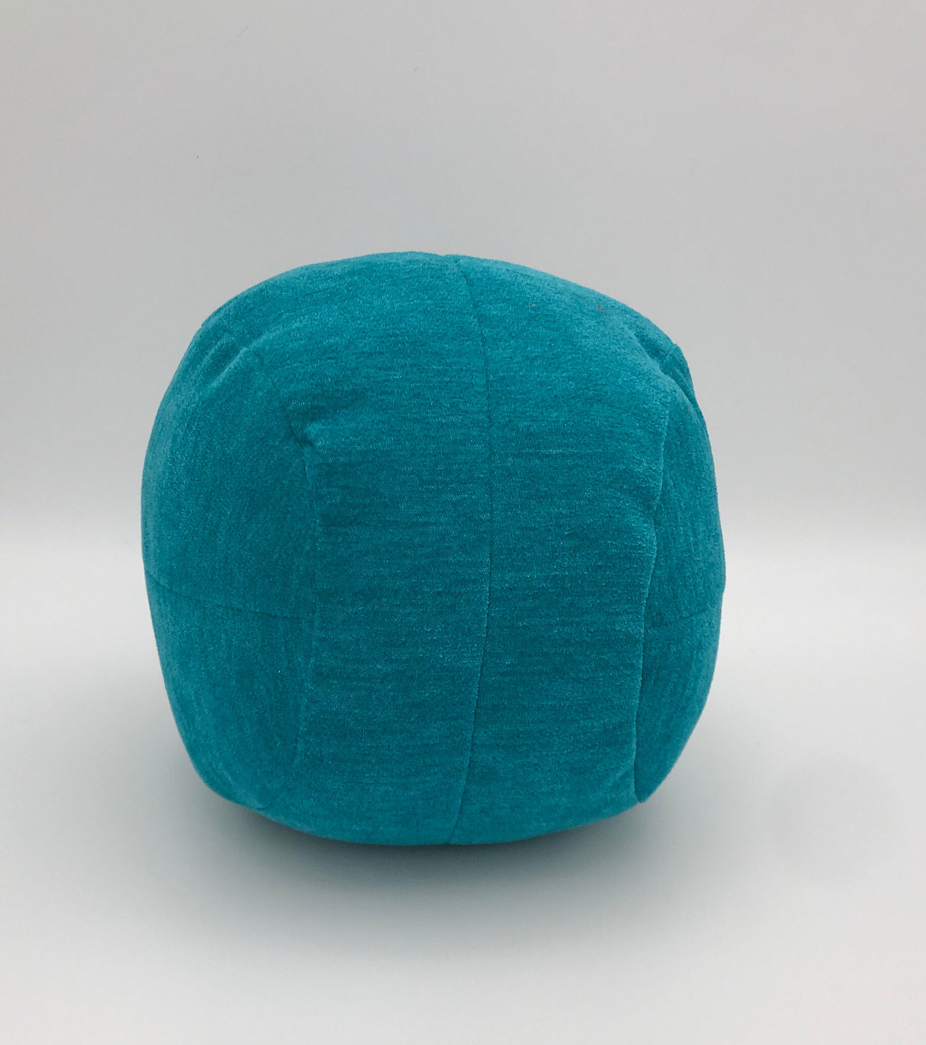 blue chenille pillow