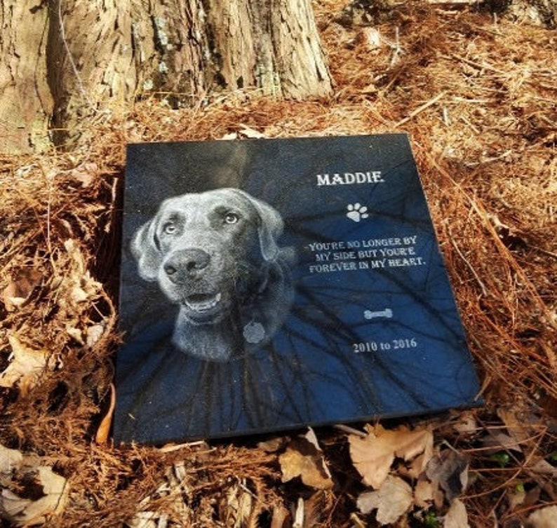 12x12 Pet headstone dog tombstone pet memorial graver Etsy