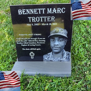 12x12 Tombstone memorial for cemetery decoration, grave marker, human headstone, temporary or permanent headstone, marker decoration