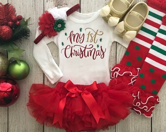 my first christmas outfit etsy baby first christmas outfit