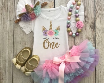 unicorn themed birthday outfit