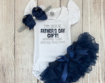 Baby Girl Father’s Day Outfit - I’m your Fathers Day Gift - Happy Fathers Day Daddy - Father’s Day gift outfit - Father's Day Photos
