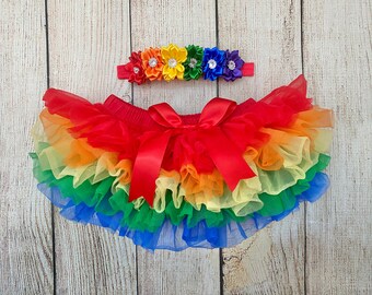 newborn rainbow tutu