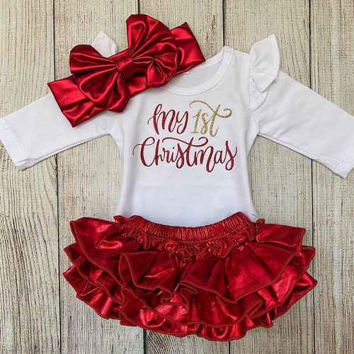 my first christmas dress newborn
