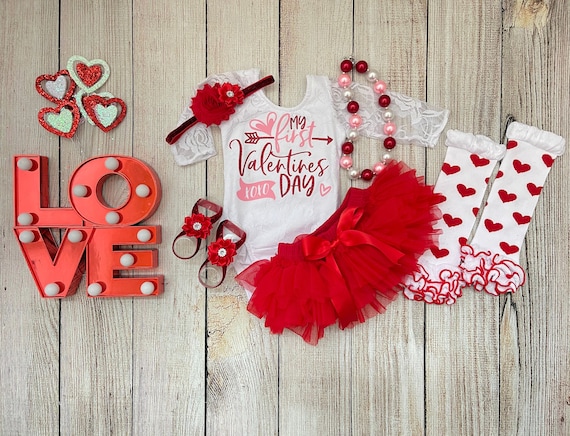 My first valentine's day outfit for girl cheap