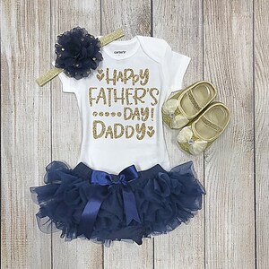 Baby Girl Father’s Day Outfit - Happy Fathers Day Daddy - Father’s Day gift - First Father’s Day outfit - Father&#39;s Day Photos