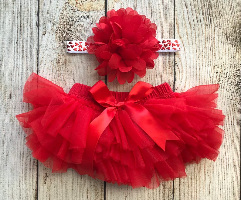 Valentines Day Outfit Baby Girl Tutu Bloomer in Red Etsy