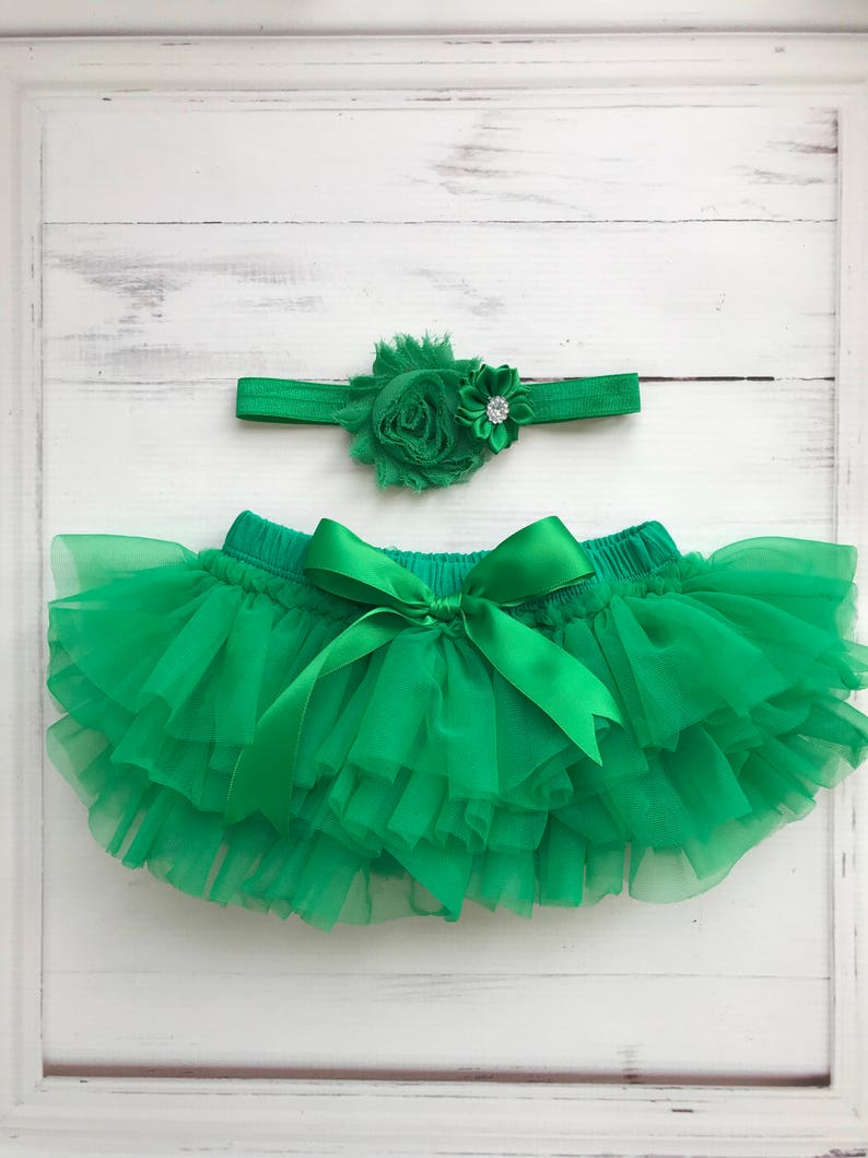 baby girl green tutu