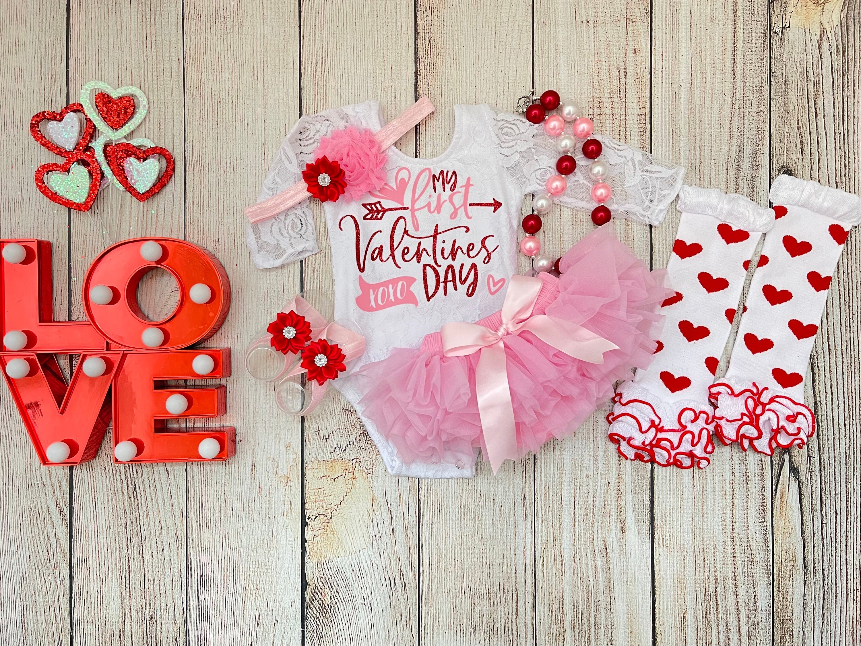 My first valentine's top day outfit for girl