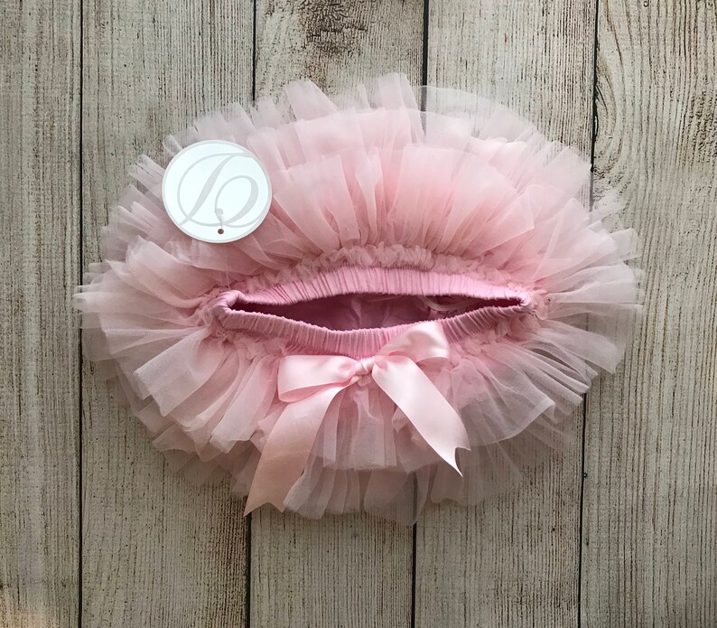 Baby Girl Ruffle Tutu Bloomers & Glitter Headband in Light | Etsy