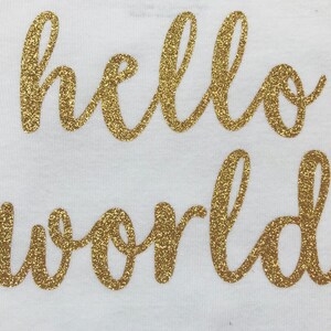 hello world! Outfit - Silver/Gold glitter and Lavender Purple