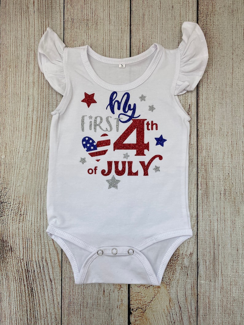 Baby Girl My First 4th of July Outfit 4th of July Outfit in - Etsy