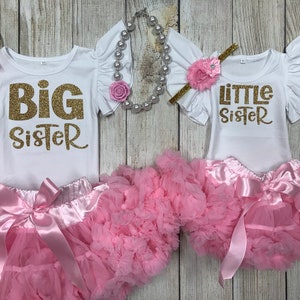 Big Sister Little Sister Outfits - Matching Sister Outfits - Big Sister Baby Sister - Sibling Outfits for Family Photos