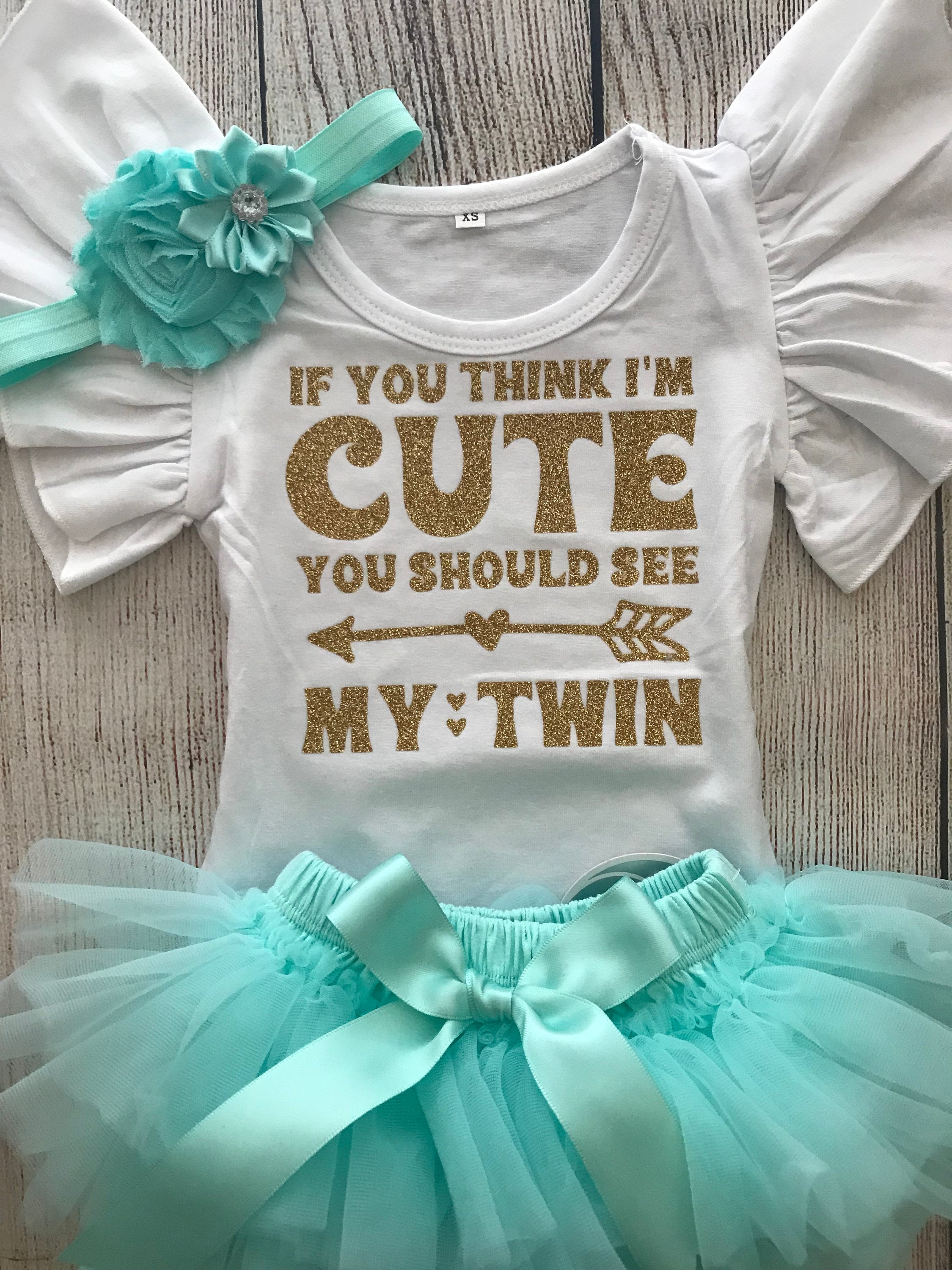 Twin Girl Outfits If You Think Im Cute You Should See My Etsy