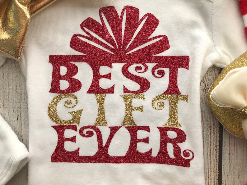 My First Christmas Baby\u2019s 1st Christmas Baby Girl Christmas Outfit Baby Girl Christmas Photos Best Gift Ever