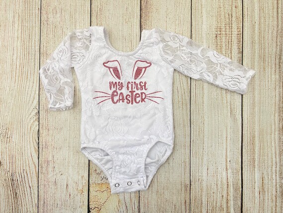 My First Easter Outfit Baby Girl Bunny Outfit in Rose Gold and Dusty Pink Mauve Easter Photos Etsy Canada