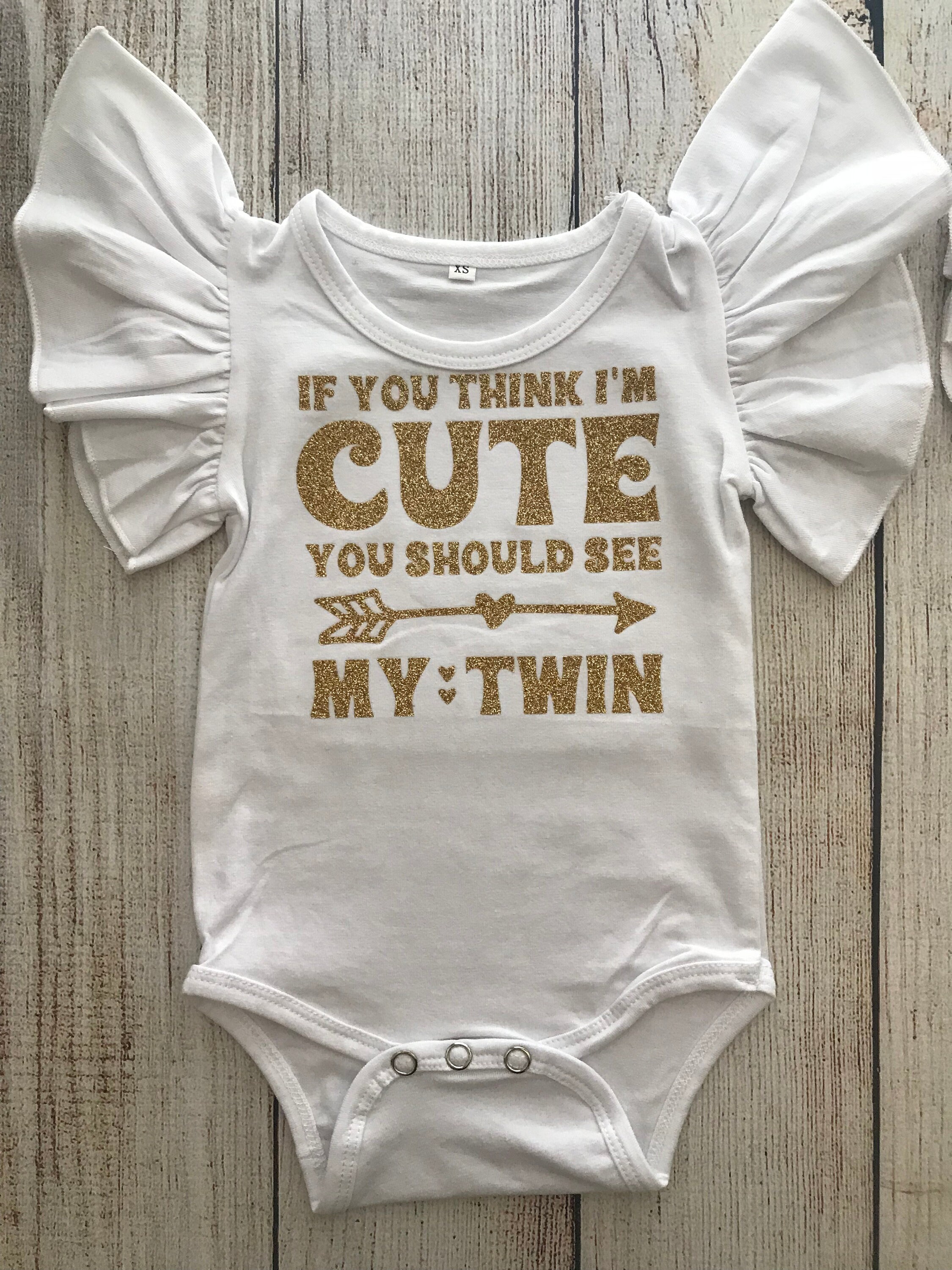 Twin Girl Outfits If You Think Im Cute You Should See My Etsy