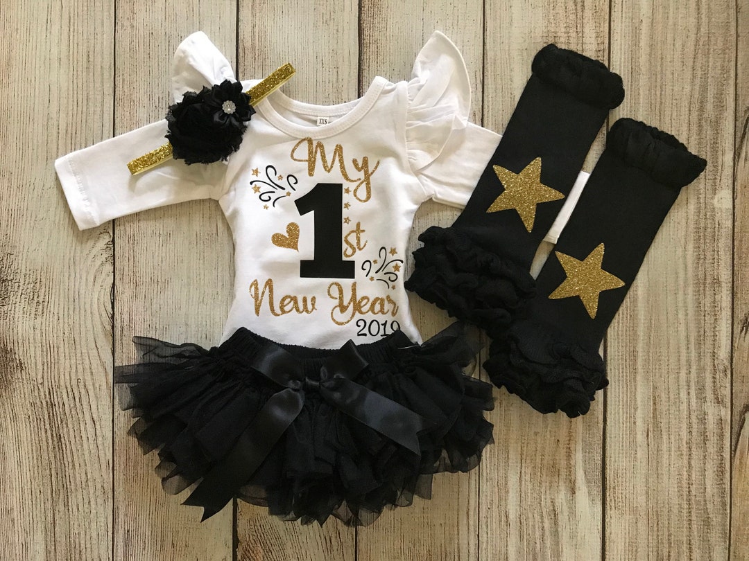 Baby Girl 1st New Year Outfit 2023 My First New Years Outfit Etsy