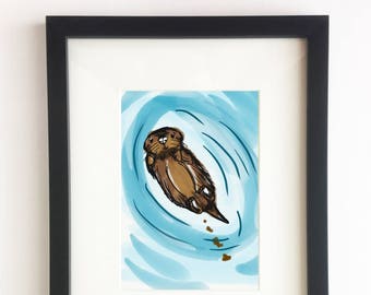 Otter - Poo Collection (Home Decor, Wall Art, Digital Print, DIY Decor)