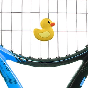 Rubber Ducky tennis dampener 2 Pack by Racket Expressions. Great tennis gifts for kids!