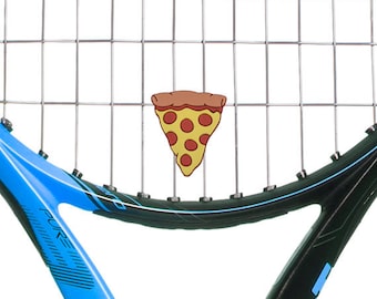 Pizza Tennis Vibration Dampener Food is Fun 2-Pack by Racket Expressions. Great tennis gifs for kids!