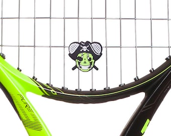 Jolly Roger Skull Kids Pirate Tennis Dampener 2-Pack by Racket Expressions. Great kids tennis gifts!