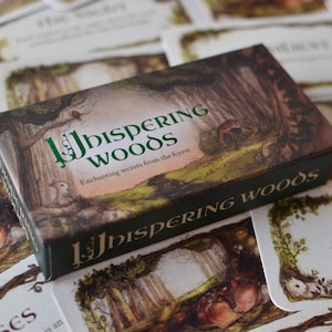 Whispering Woods Mini Inspiration Karten - einfaches Orakel Tarot Deck - Waldtiere Natur Inspiration