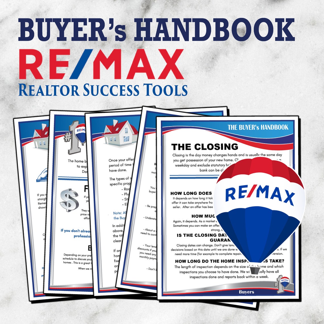 REMAX - Real Estate Printable - Buyers Handbook!!! - Real Estate Marketing - RE/MAX - Etsy