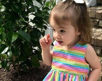 Toddler Child Girl Summer Top, Minnie Mouse, Tutti-Frutti Party, Summer Stripes, Boutique Fashion **Special Request Orders Available**
