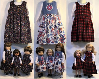 american girl doll and girl matching outfits