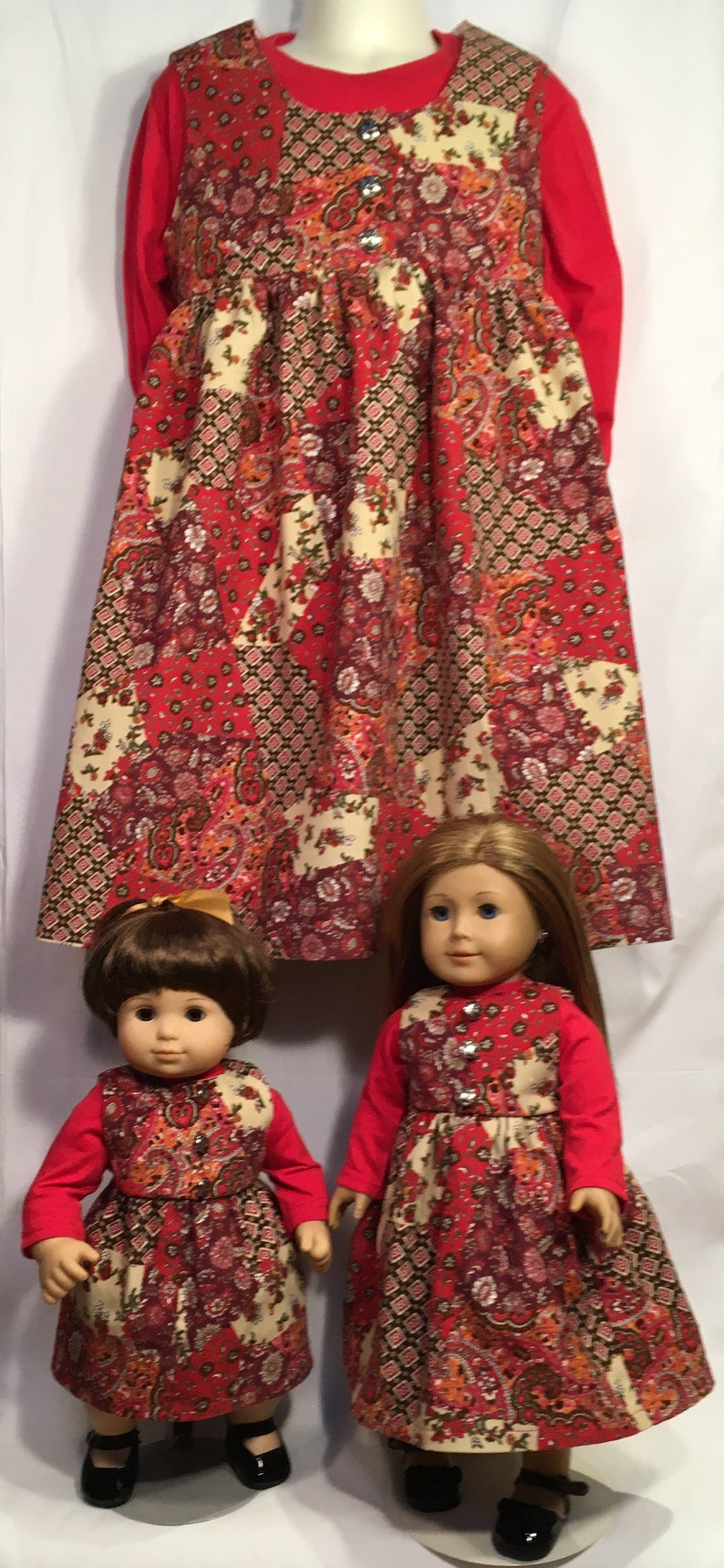 Girl and Doll Matching Dresses from 39.99 for both Doll Etsy