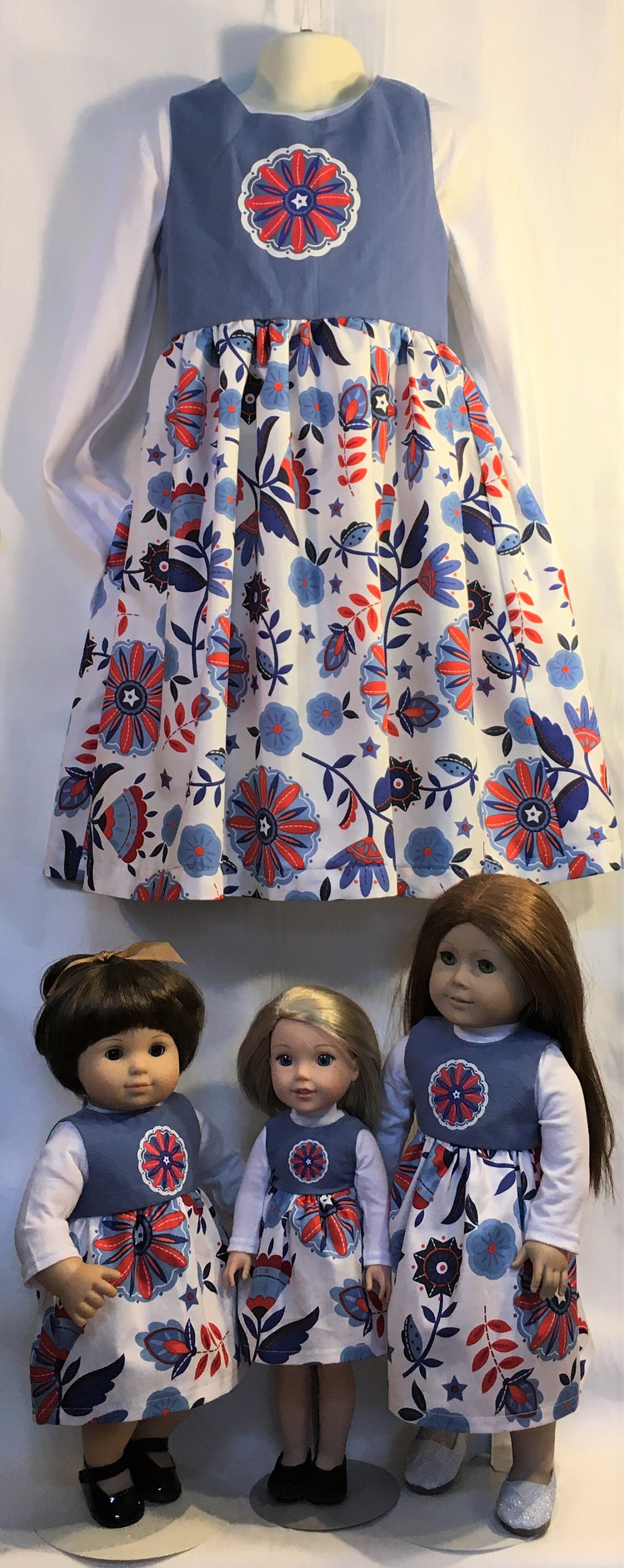 Girl and Doll Matching Dresses From 39.99 for Both Doll Etsy
