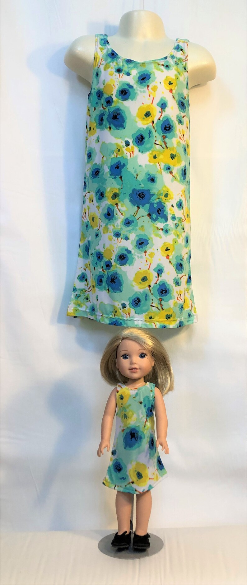 Girl and Doll Matching Knit Casual Summer Dresses Fits Wellie Etsy