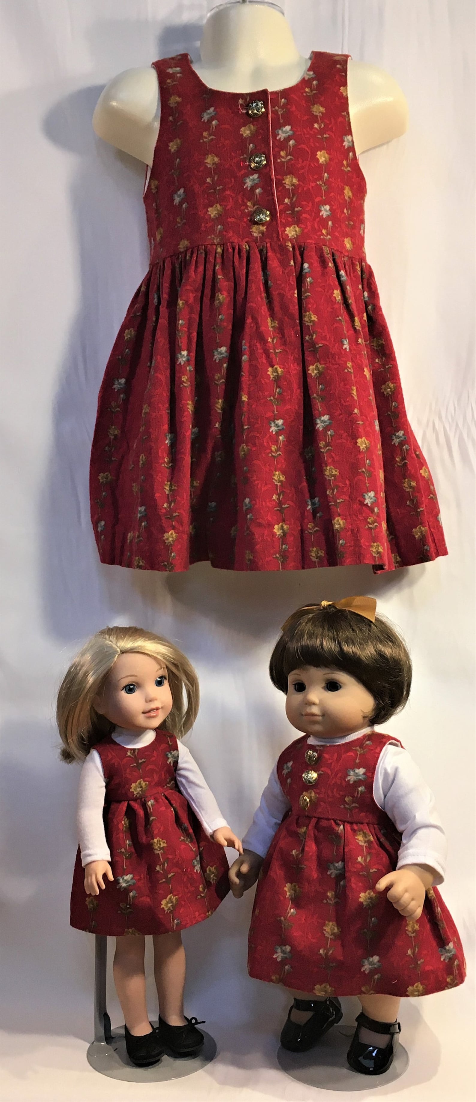 Girl and Doll Matching Dresses From 39.99 for Both Doll Etsy