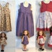 Girl and Doll Matching Dresses - from 32.32 for both - Doll Dress fits Wellie Wisher 14.5' or optional Bitty Baby 15' | American Girl 18' 