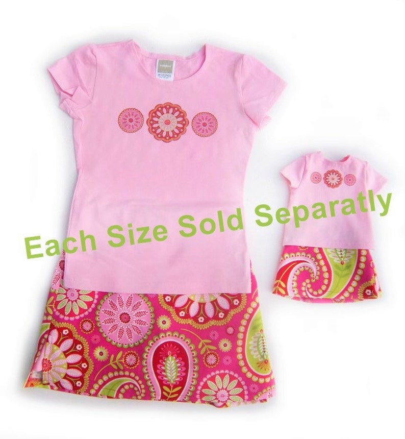 Girl Doll Matching Outfits Pinkgreen 43.98 for Both Fit Etsy