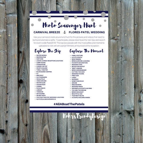 cruise ship scavenger hunt
