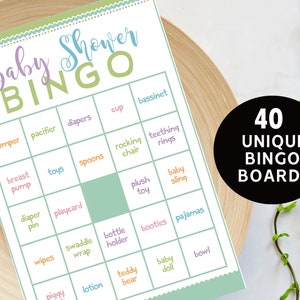Baby Shower Bingo