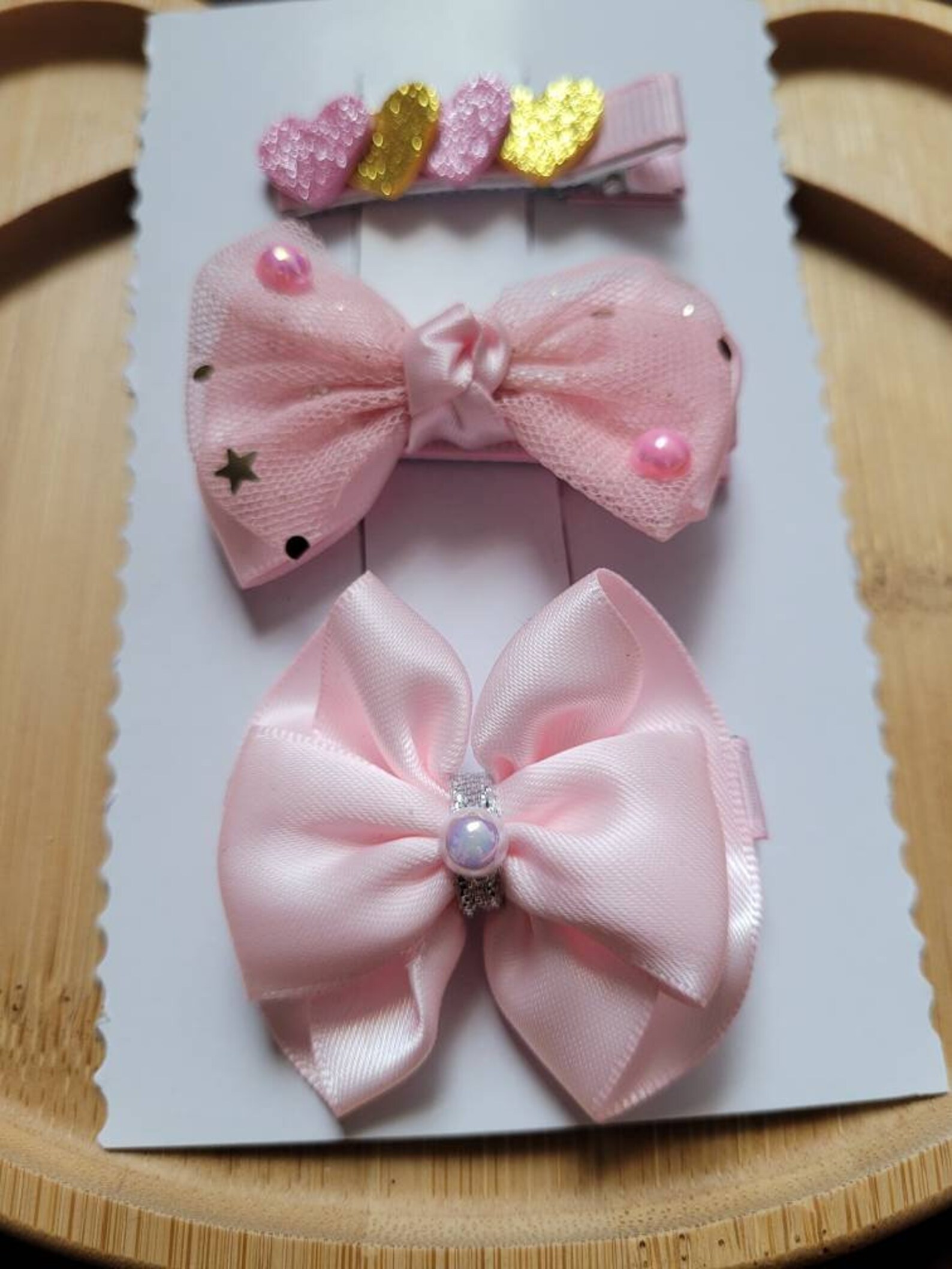 Toddler girls hair clip pink Etsy