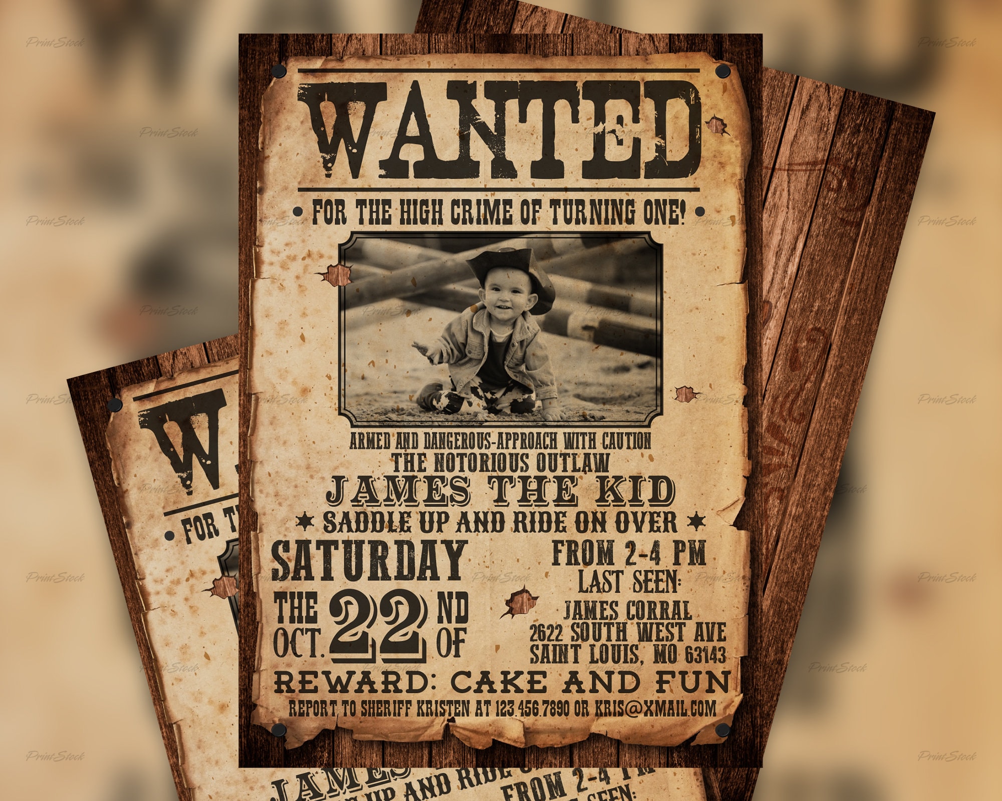 Wanted Invitation Template Free