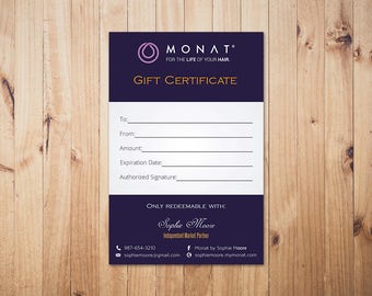 Personalized Monat Business Card Custom Monat Business Card Etsy