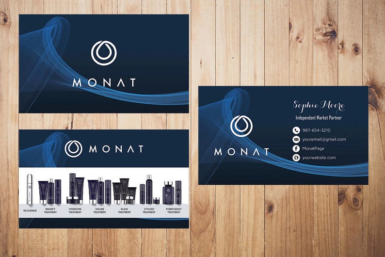 Personalized Monat Business Card Custom Monat Business Card Etsy
