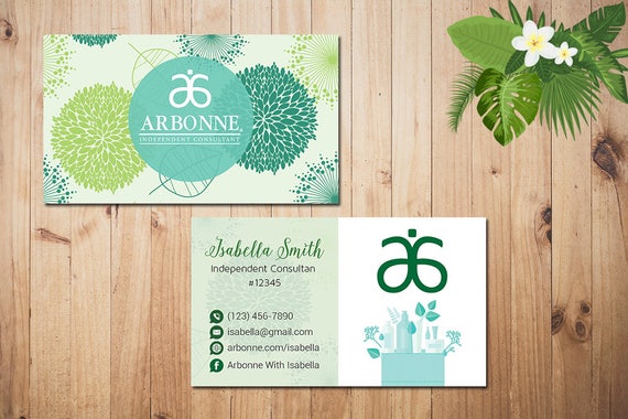 personalized arbonne business cards custom arbonne business arbonne business cards
