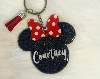 Minnie Head Keychain